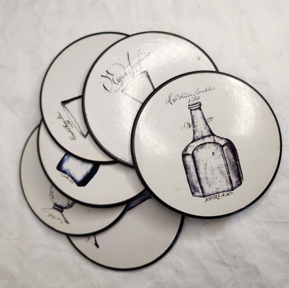 Vintage Norwegian Liquor Coasters